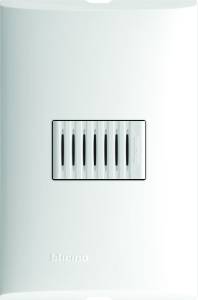 [FZA471] Placa 1 Ventana Con Zumbador Blanco Forza Bticino