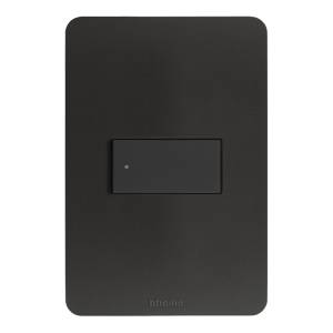 [283298ZN] Placa 1 ventana negro mate Q GO Bticino