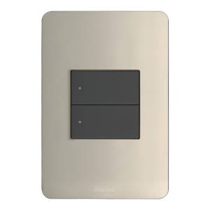 [283307ZN] Placa 1 Ventana Perla Centradas Q Go Bticino