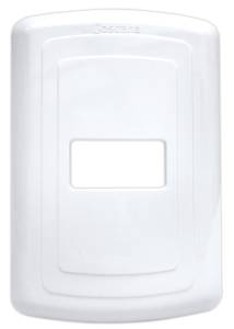 Placa 1 ventana plastica ABS blanco Montana