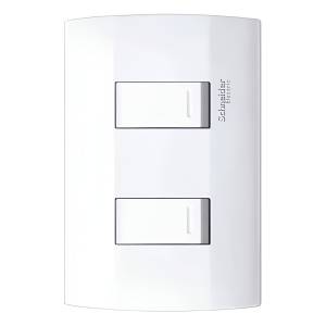[MWD130617222] Placa 2 Ventanas Blanco Marisio Schneider