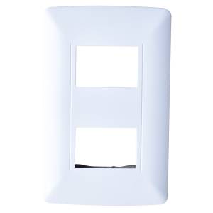 Placa 2 ventanas blanco Vianti