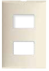 [234864ZN] Placa 2 ventanas marfil Forza Bticino