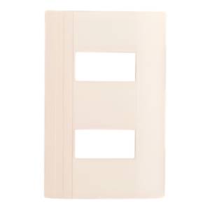 Placa 2 Ventanas Marfil Montana