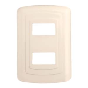 [196585ZN] Placa 2 Ventanas Marfil Toscana Montana