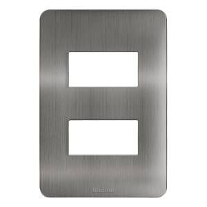 [283309ZN] Placa 2 ventanas titanio Q GO Bticino