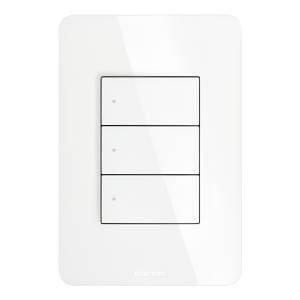 Placa 3 ventanas blanco Q GO Bticino