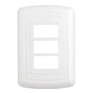 [1469] Placa 3 ventanas blanco Toscana Montana
