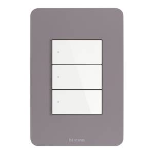 [JA4803TDQ] Placa 3 Ventanas Dove Q Go Bticino