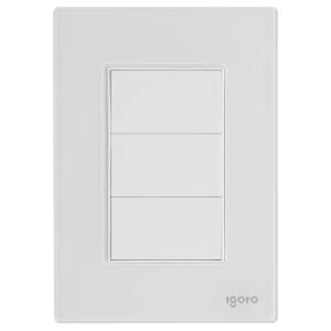 Placa Ciega Blanco Cristal Igoto