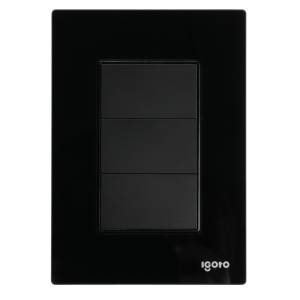 [286267ZN] Placa Ciega Negro Cristal Igoto