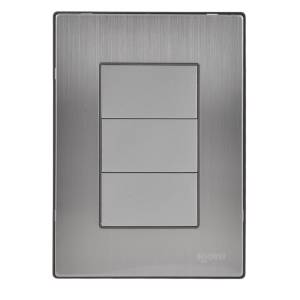 Placa ciega plata Inox Igoto