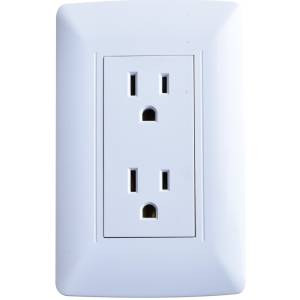 Placa con contacto duplex 2p+t blanco Vianti