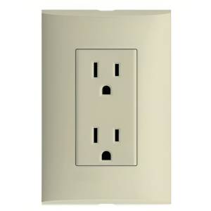 [234860ZN] Placa Con Contacto Duplex 2P+T Marfil Forza Bticino