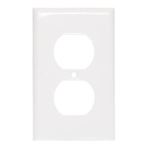 [284892ZN] Placa para contacto duplex blanco Americano Igoto