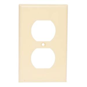 [284893ZN] Placa para contacto duplex marfil Americano Igoto