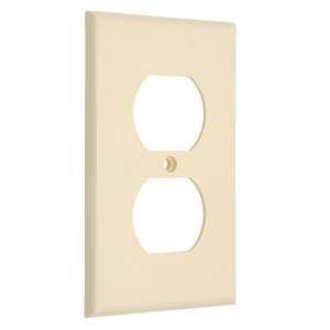 [PLA-015 / 46406] Placa Para Contacto Duplex Marfil Americano Kley