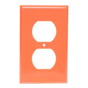 [235365ZN] Placa para contacto duplex naranja Igoto