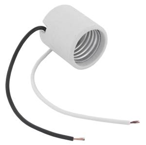 [SOC-018] Portalampara Ceramica Para Candil Con Cables Kley