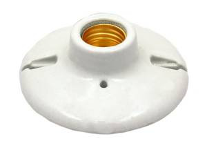 [876ZN] Portalampara ceramica redonda 4" Kley