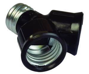 [207739ZN] Portalampara ladron doble sin cadena Iusa