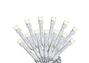 Serie Navideña 200 Luces Led Blanca Cable Transparente 8 Funciones Vianti