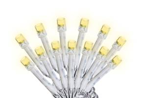 Serie navideña 200 luces led calida cable transparente 8 funciones Vianti