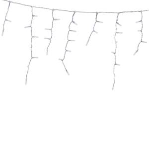 [LEDNAVC300B] Serie navideña 300 LED blanca cable transparente cascada 6 mt 8 funciones Vianti