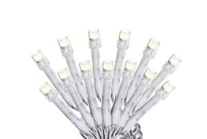 Serie Navideña 300 Luces Led Blanca Cable Transparente 8 Funciones Vianti