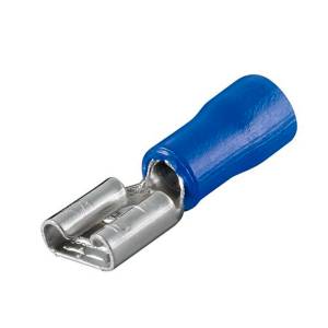 [TCA242-50] Terminal Hembra Cal 16-14 Awg .250Hma Azul Con 50Pz Igesa