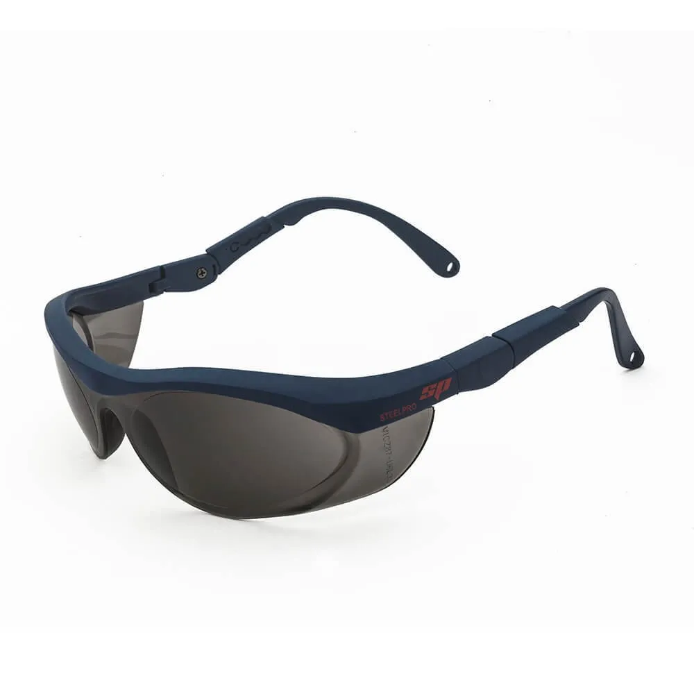 [AL-SP-0010] Lente Discovery Gris Steelpro Anti-Impacto Con Protección Uv
