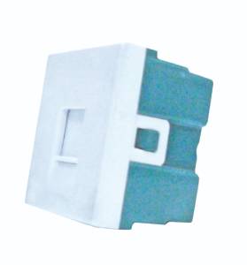 Toma telefonica blanco Lujo 36.0mm JAC003 Kley