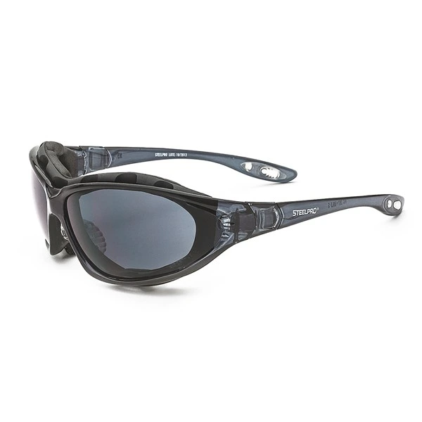 [AL-SP-0156] Lente Policarbonato Gris x5 Steelpro con Modo Dual