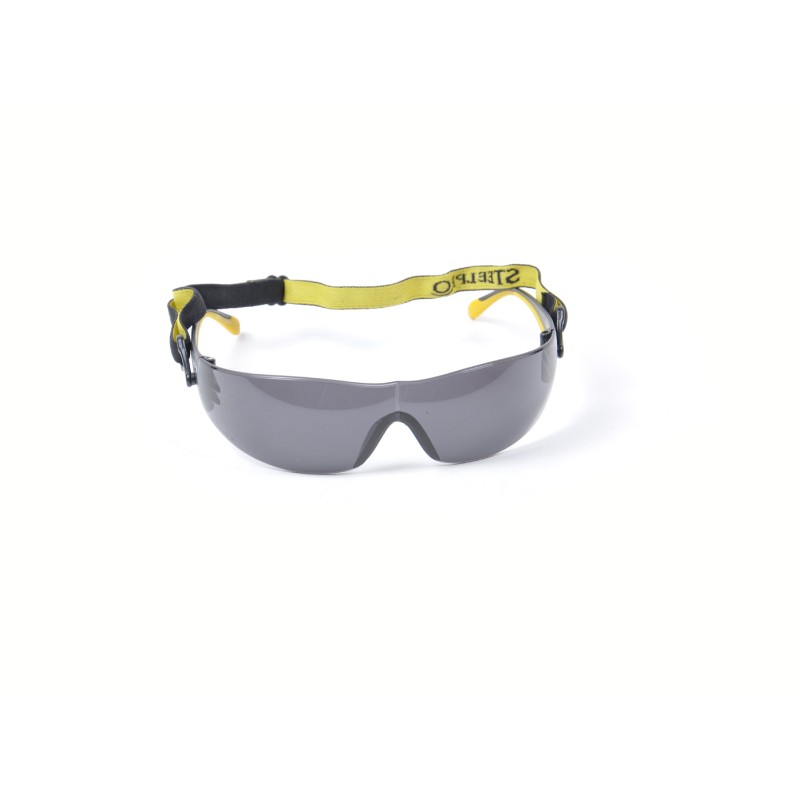 Lente De Seguridad Steelpro Rap 7 Con Correa Gris Af/Uv