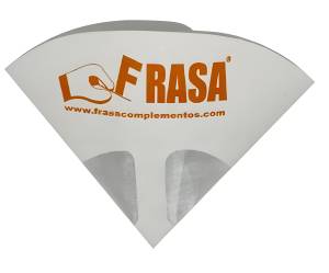 Colador para pintura de papel grande 16cm con 50pz Frasa