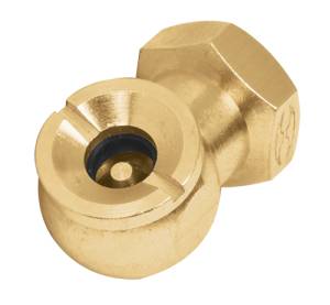 Inflador de cabeza sencilla con rosca interior para mango de 1/4 Truper