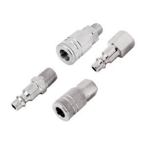 Juego 2 Conectores 2 Coples Para Compresor Aksi