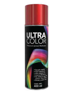 Pintura En Aerosol 400Ml Rojo Metalico Ultracolor