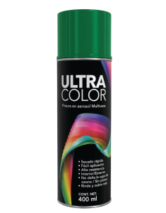 Pintura En Aerosol 400Ml Verde Botella Ultracolor