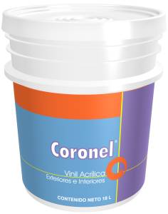 Pintura Vinil Coronel Amarillo Paja 18.0 Lt Doal