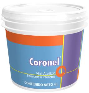 Pintura Vinil Coronel Amarillo Paja 4.0 Lt Doal
