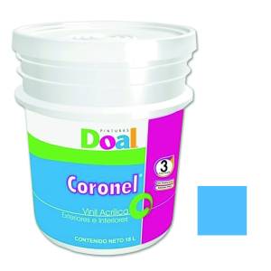 Pintura Vinil Coronel Azul Acuatico 18.0 Lt Doal