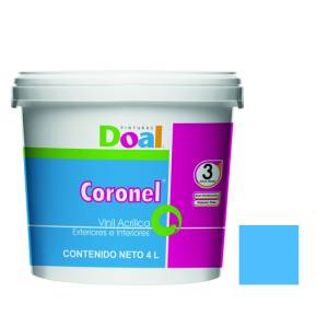 Pintura Vinil Coronel Azul Acuatico 4.0 Lt Doal
