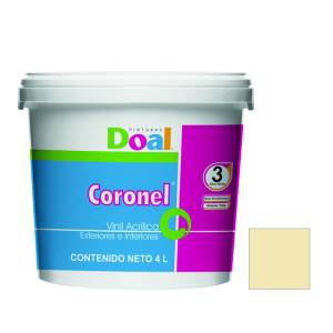 Pintura vinil coronel manila 4.0 lt Doal