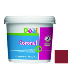 Pintura Vinil Coronel Rojo Ladrillo 4.0 Lt Doal