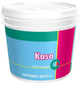 Pintura vinil kasa amarillo Canario 4.0 lt Doal