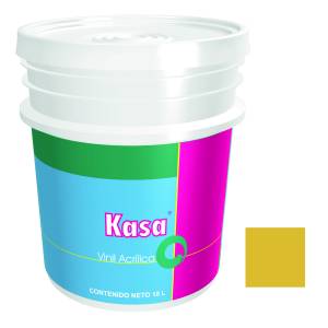Pintura vinil kasa amarillo paja 18.0 lt Doal