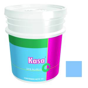 Pintura vinil kasa azul 18.0 lt Doal