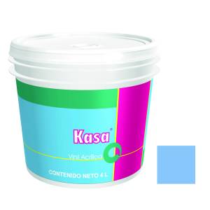 Pintura vinil kasa azul 4.0 lt Doal
