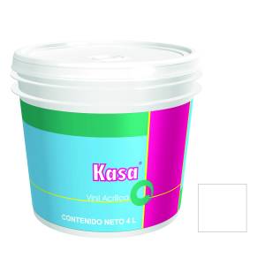 Pintura Vinil Kasa Blanco 4.0 Lt Doal